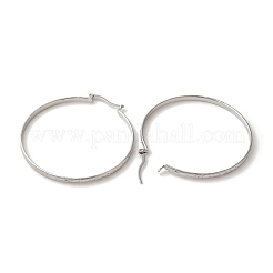 Non-Tarnish 304 Stainless Steel Hoop Earrings for Women&nbsp;EJEW-Z066-02P