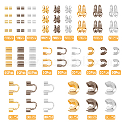 900Pcs 3 Colors Ending Findings Kits for DIY Jewelry&nbsp;KK-SC0001-89