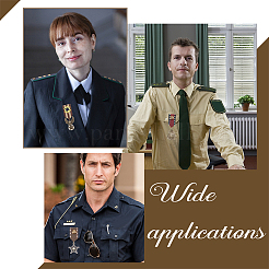 4Pcs 4 Style Shield & Eagle & Star Retro British Preppy Style Alloy & Iron Pendant Lapel Pins&nbsp;FIND-GA0002-86