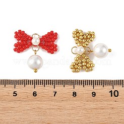 Glass Seed Bead Pendants&nbsp;PALLOY-MZ01383
