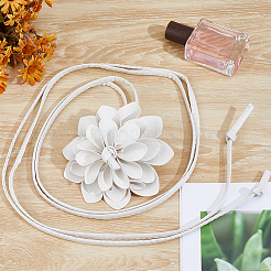 3D Flower PU Leather Tie Knot Waist Belts&nbsp;AJEW-CY0002-87C