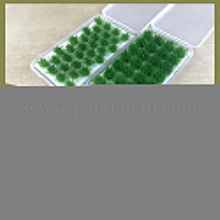 56Pcs 2 Colors Nylon Mini Grass Tufts&nbsp;AJEW-SP0003-16A
