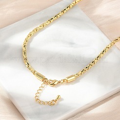 Brass Boston Link Chain Necklaces&nbsp;NJEW-A042-01G