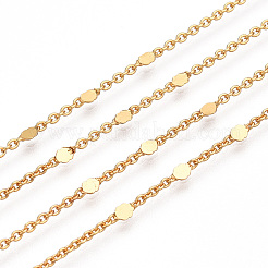 Brass Flat Round Link Chains&nbsp;CHC-TAC0009-03G