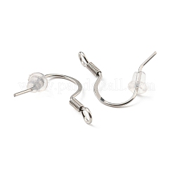 Tarnish Resistant 316 Surgical Stainless Steel French Hooks with Coil&nbsp;STAS-E163-58P