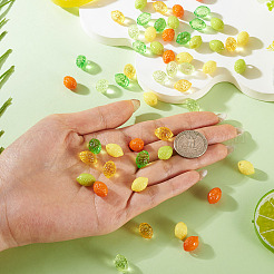 60Pcs 6 Styles Transparent and Opaque Acrylic Beads&nbsp;OACR-TA0004-51