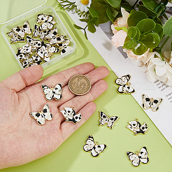 24Pcs 4 Styles Halloween Theme Alloy Enamel Pendants&nbsp;ENAM-DC0002-07