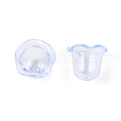 Transparent Acrylic Bead Caps&nbsp;TACR-T028-58C