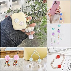 30Pcs Transparent & UV Plating Acrylic Beads&nbsp;MACR-YW0003-97