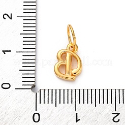925 Sterling Silver Letter Charms with Jump Rings&nbsp;LS-STER-R008-01G-B