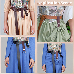 2Pcs Alloy Imitation Leather Belt Buckles&nbsp;FIND-GF0008-78B