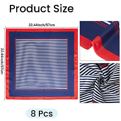 Imitated Silk Fabric Scarf for Women Girls&nbsp;AJEW-CN0007-54