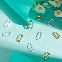10Pcs 2 Colors Brass Spring Gate Rings&nbsp;KK-BBC0018-26B