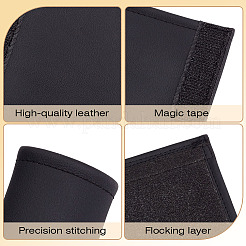 Eco-friendly Leather Car Door Handle Protective Cover&nbsp;FIND-WH0139-972B
