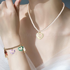 30Pcs 6 Colors Alloy Enamel Pendants&nbsp;FIND-CJ0002-35