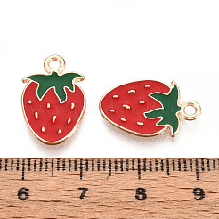 Fruit Alloy Enamel Pendants&nbsp;ENAM-T022-32E