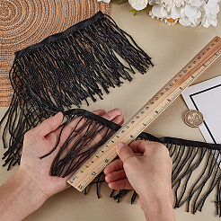 1 Yard Polyester Tassel Lace Ribbon&nbsp;SRIB-FG0001-29A