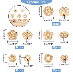 80Pcs 5 Style Rack Plating Alloy Beads&nbsp;FIND-DC0001-47