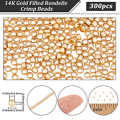 3Bags Brass Crimp Beads&nbsp;KK-BBC0026-09C