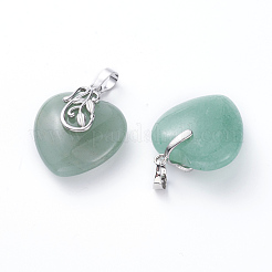 Natural Green Aventurine Pendants&nbsp;G-G807-C01