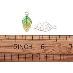 Alloy Enamel Pendants&nbsp;PALLOY-TAC0009-25P-D