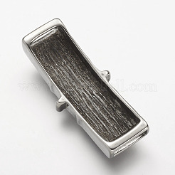 304 Stainless Steel Slide Charms&nbsp;STAS-P169-19AS