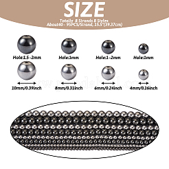 8 Strands 8 Styles Non-magnetic Synthetic Hematite Beads Strands&nbsp;G-TA0001-41