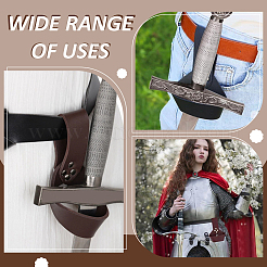 2Pcs Imitation Leather Knife Sword Sheaths&nbsp;AJEW-HY0003-13A