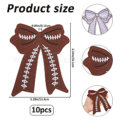 10Pcs Bowknot Embroidered Cloth Patch&nbsp;PATC-FH0001-38