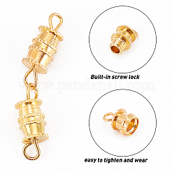 120 Sets 12 Style Brass Screw Clasps&nbsp;KK-PH0001-81