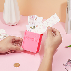 Plastic Book-shaped Bookmark Holder&nbsp;AJEW-WH0609-623A