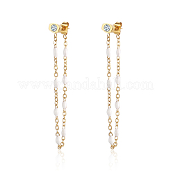 Stylish 304 Stainless Steel Tassel Stud Earrings&nbsp;TQ2986-3