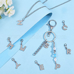 Letter A~Z Pendant Stitch Markers&nbsp;HJEW-AB00329