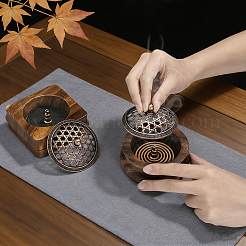 2 Bags 2 Styles Wood Incense Burners&nbsp;AJEW-PH0010-17