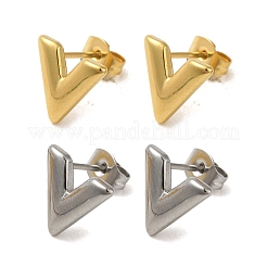 PVD Vacuum Plating 304 Stainless Steel Stud Earring&nbsp;EJEW-C099-03GP