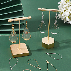 100Pcs 2 Color 304 Stainless Steel Wire Pendants&nbsp;STAS-BBC0001-05