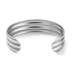 304 Stainless Steel Cuff Bangles for Women&nbsp;BJEW-Z078-15P