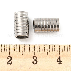 Non-Tarnish 201 Stainless Steel Tube Beads&nbsp;STAS-Z049-07P