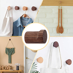 Wood Coat Hook&nbsp;AJEW-WH0871-56B