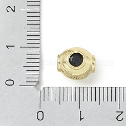 Rack Plating Brass Micro Pave Cubic Zirconia Beads&nbsp;KK-A220-24G-G
