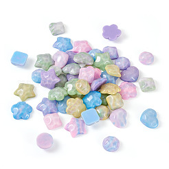 50Pcs 25 Styles Opaque Resin Cabochons&nbsp;CRES-BT0001-04