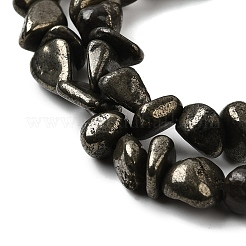 Natural Pyrite Nuggets Beads Strands&nbsp;G-I125-82