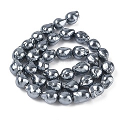 Electroplated Glass Beads Strands&nbsp;GLAA-Z013-01C-02