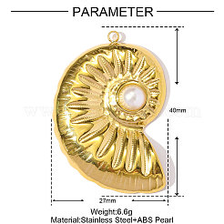 304 Stainless Steel Pendants&nbsp;STAS-OY002-08G