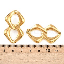 304 Stainless Steel Rectangle Stud Earrings&nbsp;EJEW-I320-14G