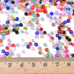 Dyed 8/0 Loose Round Glass Seed Beads&nbsp;SEED-L001-01