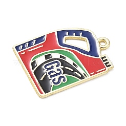 Racing Car Theme Alloy Enamel Pendants&nbsp;AL-CBA4666-03P