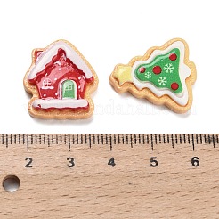 Christmas Opaque Resin Cabochons&nbsp;CRES-I049-01