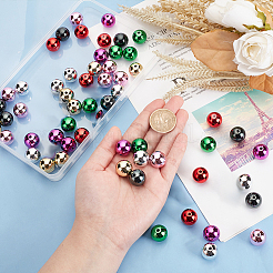 56PCS 7Colors Opaque Acrylic Beads&nbsp;PACR-PH0001-09