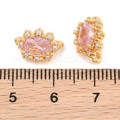 SHEGRACE Flower Brass Micro Pave Cubic Zirconia Spacer Bars&nbsp;XGRQ5K520-826G